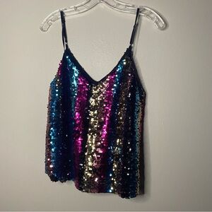 Sequin Multicolor Camisole Top